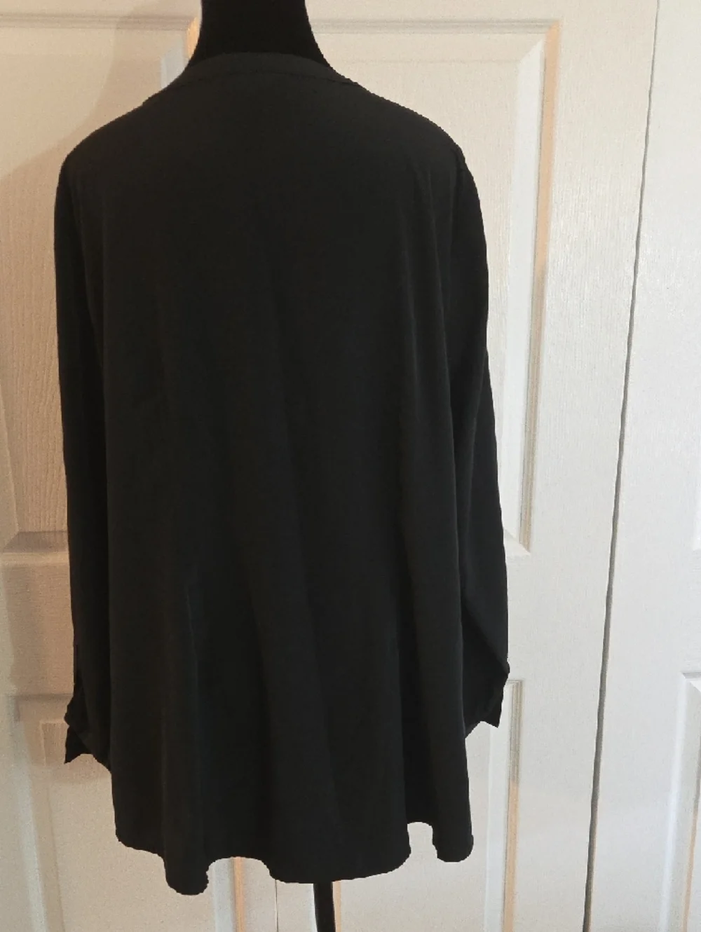 Lane Bryant Black Button Down Blouse - Picture 2 of 4